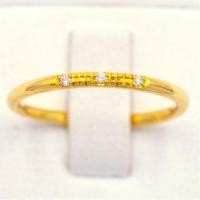 ราคา Happy Jewelry เพชร 3 เม็ด แหวนเพชร แหวนทองเพชรแท้ ทองแท้ 37.5% ME750 (23905536250)