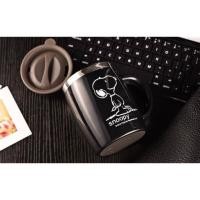 ราคา แก้วเก็บอุณหภูมิ Snoopy มี 2 สี ฟ้า,ดำ (1628775108)