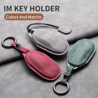ราคา Leather Car Remote Key Case Cover for IM 2022 L7 2023 LS6 2023 LS7 Auto Key Fob Shell Suede Leather Keychain Accessories (28733668633)