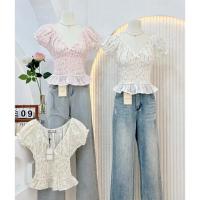 ราคา เสื้อน่ารักแขนตุ๊กตาคอวี (26688522323)