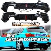ราคา สําหรับ BMW F20 F21 M-Tech MP สไตล์ด้านหลังกันชน Diffuser Lip พร้อมไฟ Dual Splitters118i 120i 125i M135i M140i M Sport 2015-2019 (26339387001)