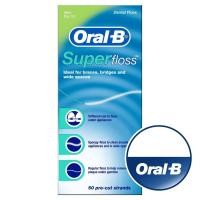 ราคา ไหมขัดฟัน Oral-B Super Floss 50 เส้นตัดสำเร็จ (43158060012)