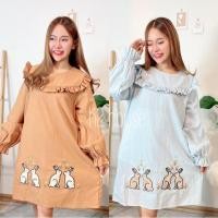 ราคา ชุดคลุมท้อง เดรสสั้นผ้าฝ้าย ชุดคลุมท้องสีพื้น เดรสสีพื้น เดรสผ้าฝ้าย ชุดคลุมท้องแฟชั่นสีพื้น (14100520726)