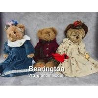 ราคา ตุ๊กตาหมี Bearington แบริ่งตัน วินเทจ รุ่น Wesley #1393 เสื้อกันหนาว13",14" (29868631942)