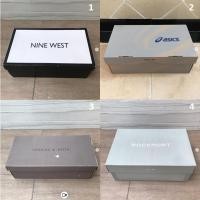 ราคา กล่องรองเท้า กล่องใส่รองเท้า แบรนด์ NINE WEST , Asics , Charles & Kieth, ROCKPORT ของแท้ ใส่รองเท้า สภาพสวย จาก shop (3041083861)