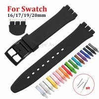 ราคา SWATCH สายนาฬิกาสําหรับ ตัวอย่าง สายนาฬิกาซิลิโคน16มิลลิเมตร17มิลลิเมตร19มิลลิเมตร20มิลลิเมตรยางนุ่มผู้หญิงผู้ชายกีฬาสายนาฬิกาข้อมือสร้อยข้ (26287481255)
