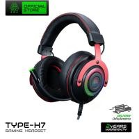 ราคา [ของแท้][ประกันศูนย์ 2 ปี] EGA GamingHeadset หูฟังเกมส์มิ่ง รุ่น TYPE H7 7.1 surround Black/Red ไฟRGB หูฟังครอบหู (7120146121)