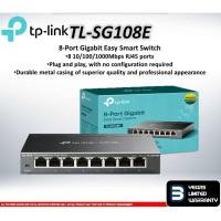 ราคา TP-LINK (TL-SG108E) 8 Port Gigabit Switching Hub (7") 10/100/1000Mbps RJ45 ports (3419887052)