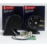 ราคา แตรหอยโข่งรถยนต์ DENSO แท้ สีดำ 12V (1คู่) (1357351437)