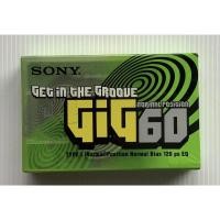 ราคา มือหนึ่ง เทปเปล่า Blank Cassette Tape ซีล เทปคาสเซ็ตเปล่าวินเทจ Sony Gig 60 นาที สีเขียว Type I Normal Position ซีล (27424910095)