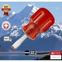 ราคา PB Swiss Tools ไขควงปากแบน รุ่น PB 135 เบอร์ 2/3/4/5 ด้าม Classic Stubby หรือด้ามหัวโต ของแท้ 100% (8604146851)