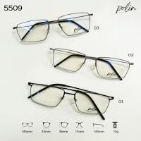 ราคา Polin กรอบแว่นสายตา รุ่น 5509 เนื้อไทเทเนียม เบาทน ไร้สกรู ทรงสวยหรู (28236216223)
