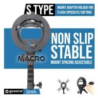 ราคา BOWENS MOUNT BRACKET S-TYPE สําหรับแฟลช HOT SHOE MOUNT SOFTBOX UMBRELLA LIGHT (28415147363)
