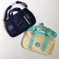 ราคา Starbucks Mesh Crossbody Bag ของแท้100%จาก shop มี 2 สี Navy Blue แบบเท่ๆ และสี Summer แบบมินิมอลใส่ของได้เยอะ (29803592369)