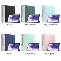 ราคา สำหรับ Samsung Galaxy Tab S7 FE/S8 PLUS พร้อมที่ใส่ดินสอด้านหลังแท็บเล็ตสำหรับ Funda Samsung Tab S7 Plus/S8 PLUS Tab S7FE กรณี 12.4 (13824848404)