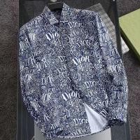 ราคา เสื้อเชิ้ตแขนยาวดิออร์ พิมพ์ลายกราฟฟิก สำหรับผู้ชาย (40511672341)