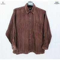 ราคา GIANNI VALENTINO แท้ อก43 เสื้อเชิ๊ตแขนยาวลายทางคลาสสิก (13431945753)