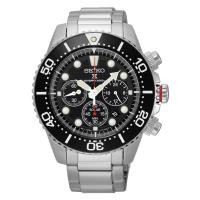 ราคา นาฬิกาผู้ชาย SEIKO Solar หน้าดำพิมพ์นิยม Chronograph Diver's 200 m. รุ่น SSC015P1 (1928531616)