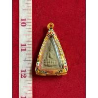 ราคา พระพุทธโธน้อย แม่ชีบุญเรือนวัดอาวุธวิสิตารามเนื้อผงว่านพร้อมกรอบทองไมครอนลงยา (43658607426)