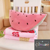 ราคา หมอนสตรอเบอร์รี่ กล้วย 3-ใน-1 เรียบสุดๆ ผ้าสักหลาดกํามะหยี่แบบ 1 ชุดเครื่องนอนสํานักงาน SD2_GMDau (27690037772)