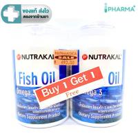ราคา (1 แถม 1) Nutrakal Fish Oil Omega 3 น้ำมันปลา โอเมก้า3 1000 mg. 90 เม็ด [IP] (24113682163)