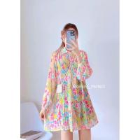 ราคา ผ้าชีฟองอัดพรีสสีสันสดใส (18574514392)