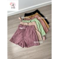 ราคา กางเกงขาสั้น กระดุมหน้า เอาหลังสม็อค ใส่สบายมาก (28802142754)