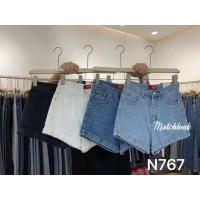 ราคา My style No:MS767กางเกงยีนส์ขาสั้นเอวสูง (11029161747)
