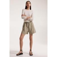 ราคา H&M(เอชแอนด์เอ็ม) กางเกงขาสั้นผ้าลินินผสม ผู้หญิง 1214173_2 (24433023534)