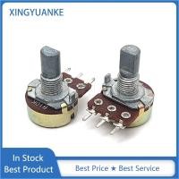 ราคา 10 ชิ้น/ล็อตคุณภาพสูงเดี่ยว Potentiometer 148 ประเภท B10K พร้อม Stepper Audio Volume Potentiometer 3-Pin ครึ่งเพลาความยาว 15 มม. (28617956785)