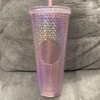 ราคา Starbucks Bling Crystal Pink Cold Cup 24oz (9184037532)