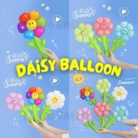 ราคา ลูกโป่งฟอยล์ดอกเดซี่มีก้านหน้ายิ้ม [6 สีตัวเลือก] (28301008149)