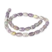 ราคา ลูกปัดหินแท้ ลักษณะเม็ดทรงไข่ หินชารอยต์ (Charoite) 8x12 mm - (LZ-0269 สีม่วง) (7207336054)