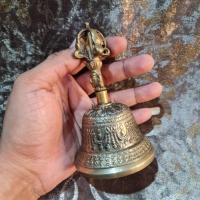 ราคา กระดิ่งวัชระธิเบต ทองเหลืองอย่างดี เสียงดังกังวาลไพราะ ใช้ในการสวดมนต์ สั่นเวลาทำอารตีไฟ จัดส่งจากในกทม (23686514093)
