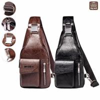 ราคา กระเป๋าหนังpu คาดอก แฟชั่นผู้ชาย สินค้ามีคุณภาพ รุ่น 098 (27176810195)