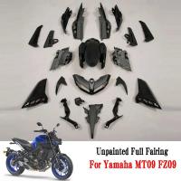 ราคา GM New MT09 FZ09 Unpainted Full Fairing Injection Bodywork Kit Cowl Panel Cover ABS Fit for YAMAHA MT-09 FZ-09 2017 2018 (29176655295)