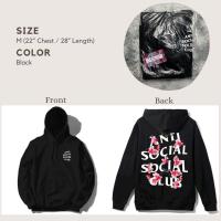 ราคา [ของแท้] เสื้อฮู้ด Anti Social Social Club Hoodie (ASSC) ลาย Kkoch Black Hoodie ไซส์ M พร้อมส่ง! (22467957811)