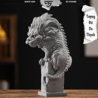 ราคา SA รูปปั้นมังกรถือเสาหินทําจากหินทราย ST.PVN1757- รูปปั้นเดโค ตกแต่งจิ๋ว กึ่งภูมิทัศน์ สวนขวด (29402480671)