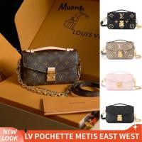 ราคา หลุยส์วิตตองLV Louis Vuitton POCHETTE METIS EAST WEST Women/Shoulder Bagสุภาพสตรี/กระเป๋าสะพายไหล่/กระเป๋าร่อซู้ล (40915413205)