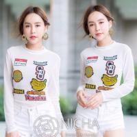 ราคา ‼️Sale200.-‼️บอดี้สูทซีทรูติดอาร์มฮอตมากกก (1242827950)