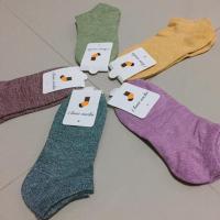 ราคา ถุงเท้าสีพื้นมูจิ (317214960)
