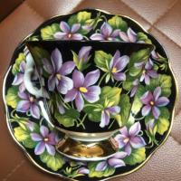 ราคา ROYAL ALBERT PROVINCIAL FLOWERS PURPLE VIOLET ของแท้ ถ้วยชา กาแฟ งามๆ ของดีจากอังกฤษ (4012670744)