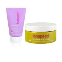 ราคา Lanopearl Vitamin E & Tea Tree Facial Cleanser 250 ml. + Lanopearl Ultra Smooth Cleansing Gel 100 ml (59132012)
