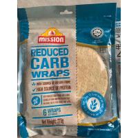 ราคา Mission reduce carb แบบลดคาร์ปแผ่นแป้งตอติญา แป้งเคบับมี6แผ่น 360 กรัม มิชชั่นแรพส์ wraps mission แผ่นแป้งตอติญ่า (22182670851)