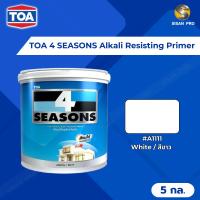 ราคา TOA 4 SEASONS Alkali Resisting Primer ทีโอเอ โฟร์ซีซั่นส์ สีรองพื้นปูนใหม่กันด่าง #A1111 สีขาว ขนาด 5 กล. (23452382078)