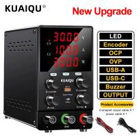 ราคา 【1 ปีรับประกัน】KUAIQU 30V 10A Lab Dc แหล่งจ่ายไฟ Type-C Fast Charging OCP OVP ปรับ 60V 5A Bench Power Supplies 120V 3A หลักจอแสดงผลแรงดันไฟฟ้าซ่อม (28406406440)