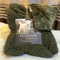 ราคา ผ้าห่มขนแกะ Ultimate สีเขียวแก่ สวย สดใส 8ฟุต (1000217428)