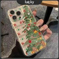 ราคา Lucky Star ต้นไม้คริสต์มาส เคสโทรศัพท์มือถือTPU คส ไอโฟน 16/15/11 ใหม่ 13 14promax หญิง pro สองชั้น คส ไอโฟน12 เคส (27069552444)