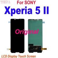 ราคา 6.1 ต้นฉบับทดแทนสำหรับ Sony Xperia 5 II จอแสดงผล LCD หน้าจอสัมผัส Digitizer X5ii SO-52A XQ-AS52 XQ-AS62 XQ-AS72 SOG02 จอ (29824007342)