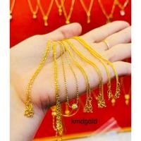 ราคา KMDGold สร้อยคอทอง1สลึง ลายงาน2สีทองคำขาว ทองแท้ขายได้จำนำได้ พร้อมใบรับประกัน (26173419457)